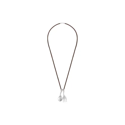 MACE MAVA White Gold Plated Copper Necklaces Unisex
