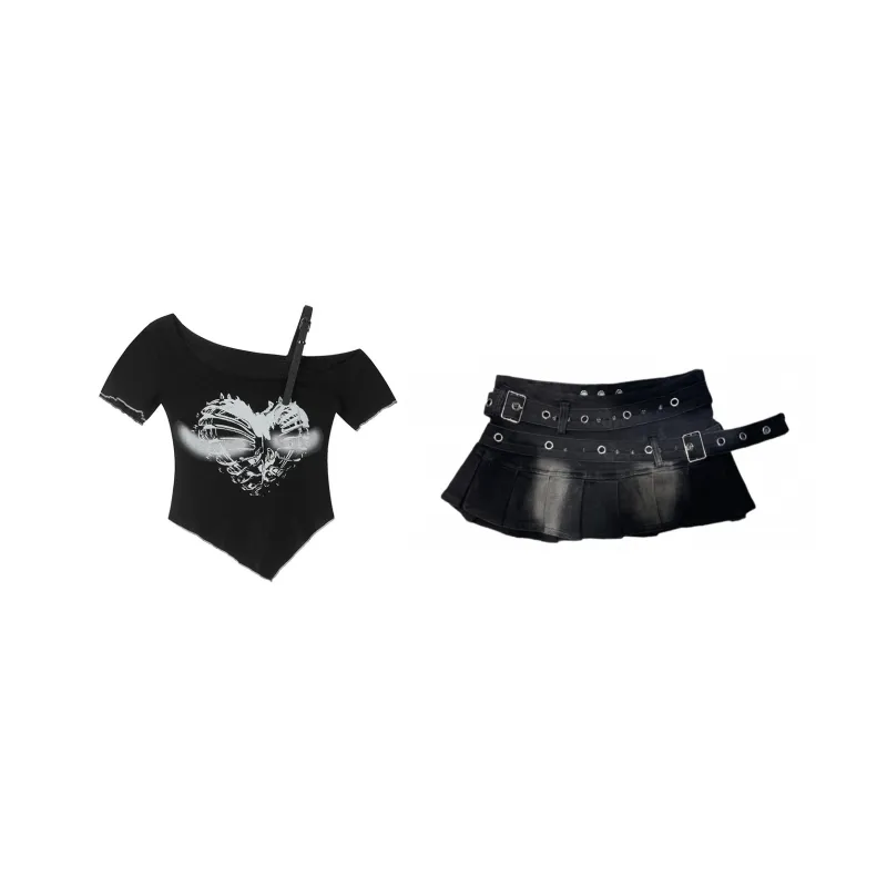 Udon House Two Piece Skirt Sets Women's-0