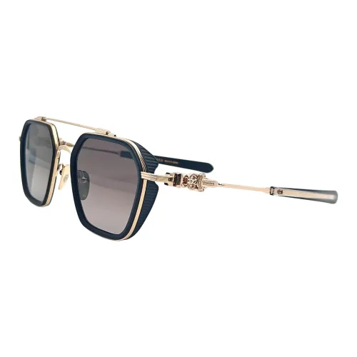 Chrome Hearts Irregular Shape Eyeglass Frames Unisex Coffee