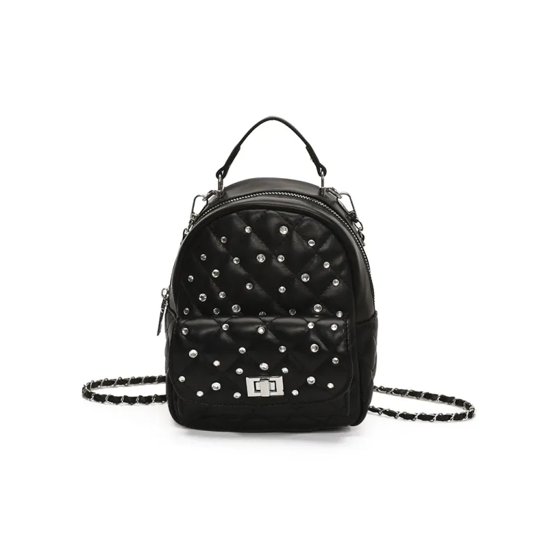 TOUTSEUL YOLO PU Backpack Women's White/Black/Yellow/Pink/Blue-6