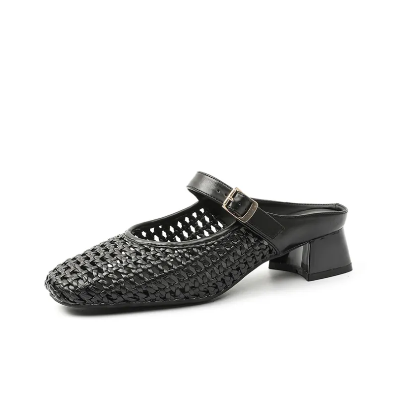 DAPHNE Rubber Sole Slip Resistant Closed Toe Slippers Women's-6