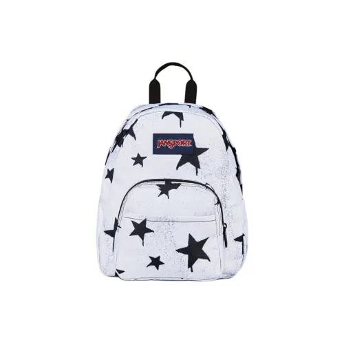 JanSport Zip Closure Backpack Mini Women's White & Black