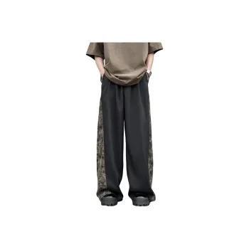 FONDLOOK Casual Pants Unisex Black