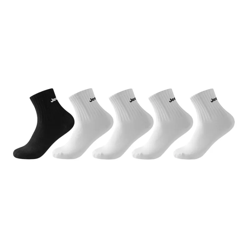 Jeep Mid Calf Socks Unisex 5 Pack-0