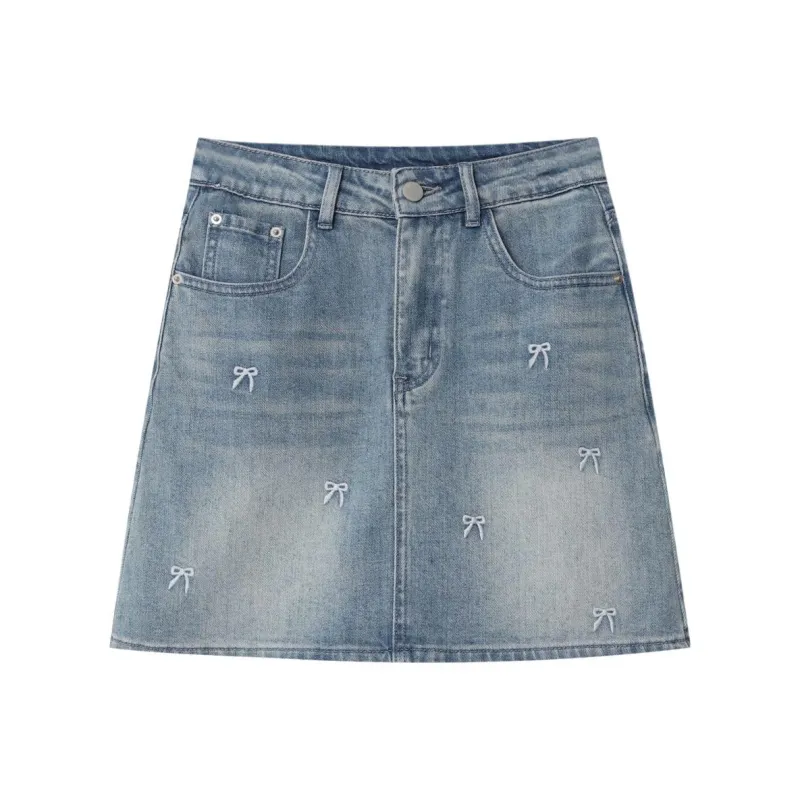 ONE SHALLOW Denim Short Skirts Women's-0