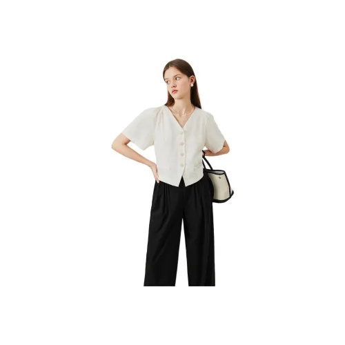 FANSILANEN Shirts Women's Tea White
