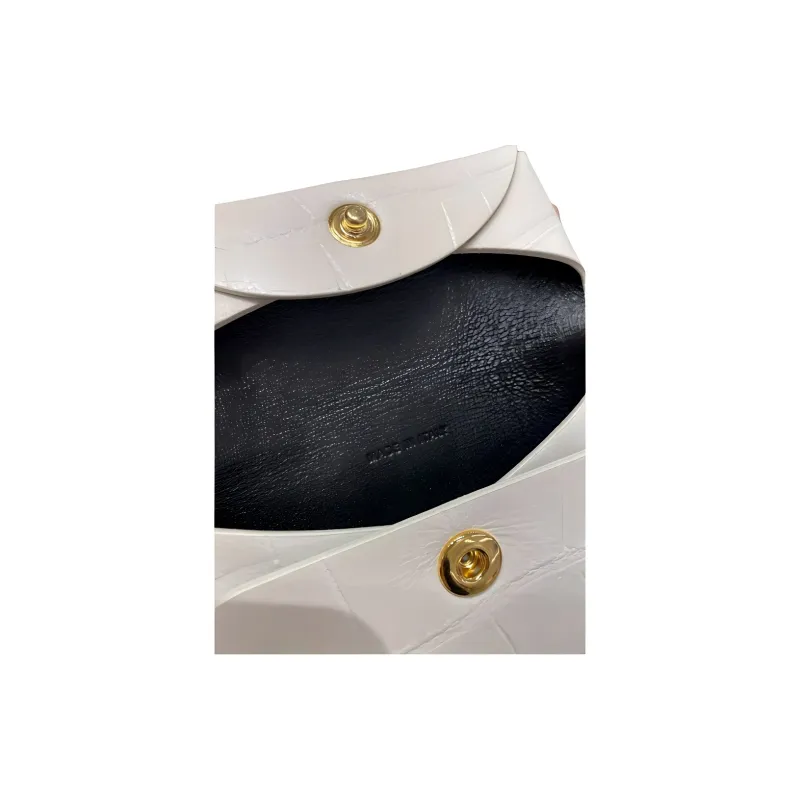 JIL SANDER Leather Coin Purse Mini Women's Chalk White-4