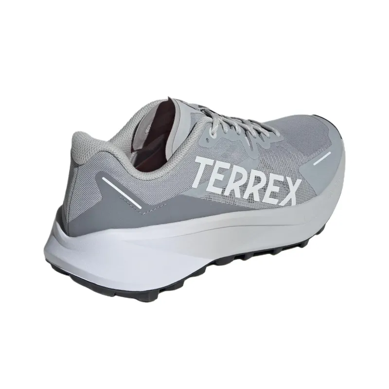 Adidas Terrex Agravic 3 Anti Slip Wear Resistant Low Top Running Shoes Men's Light Gray-3