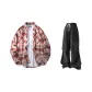 Red Plaid+Black Pants