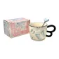 Blue Embossed Butterfly Multicolor Box Set[Cup+Butterfly Spoon]