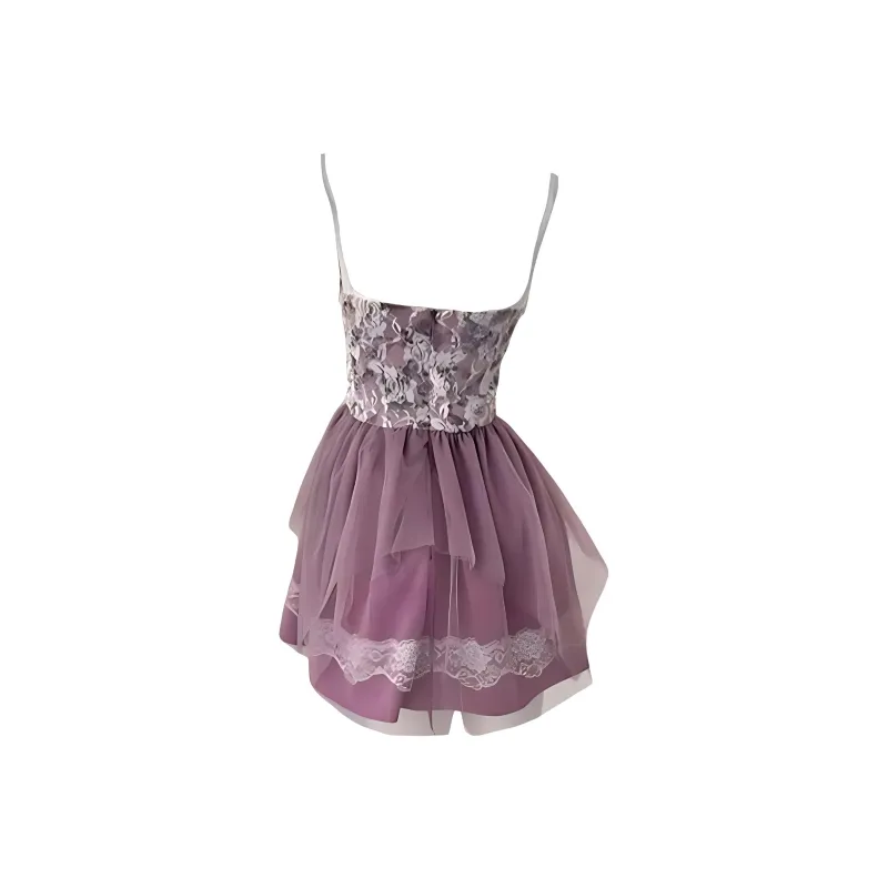 GUOZHEN Slip Dresses Women's Purple-1