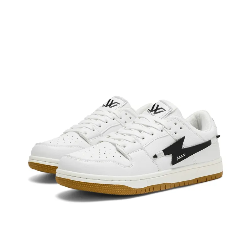 White Sands Slip Resistant, Abrasion Resistant, Breathable, Lightweight Low Top Skateboard Shoes Unisex-6