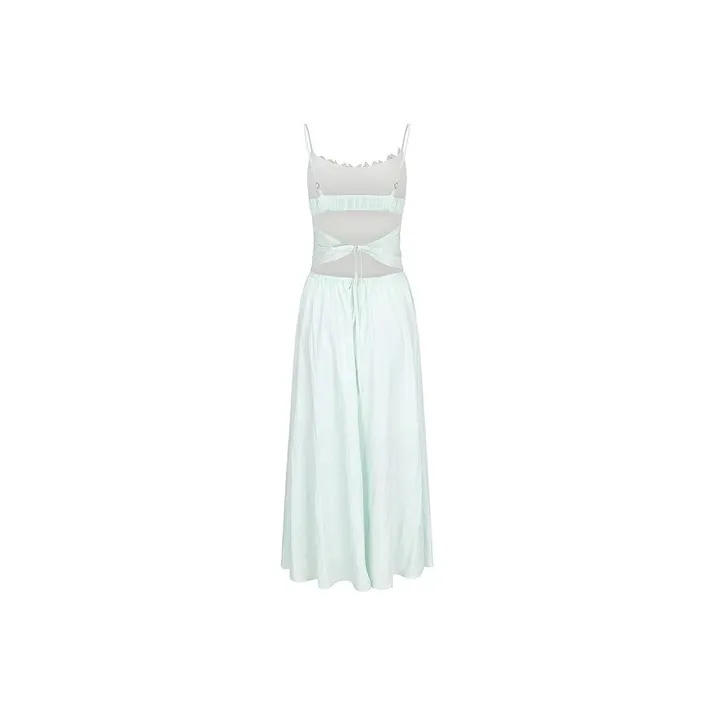 Udon House Slip Dresses Women's Green-1