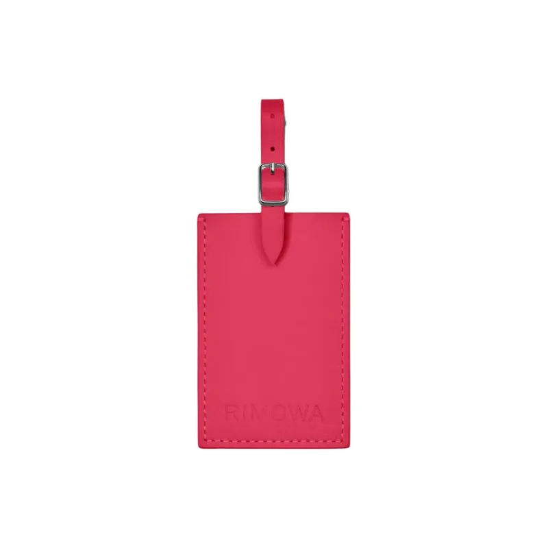RIMOWA Leather Luggage Tag Unisex Pink-1