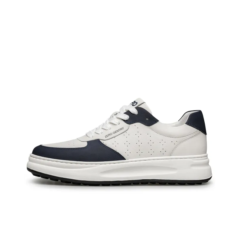 ZRO Skateboard Shoes Men Low Top White/White Gray/White Blue-18