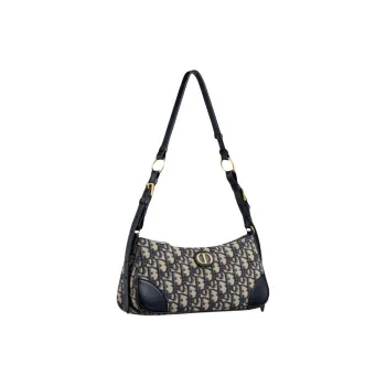 DIOR 30 Montaigne Cotton Crossbody Bag, Shoulder Bag Mini Women's Blue