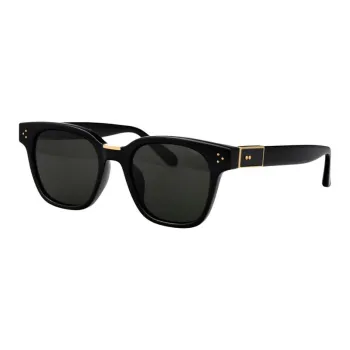 Linda Farrow Acetate Irregular Shape Sunglasses Women's Black