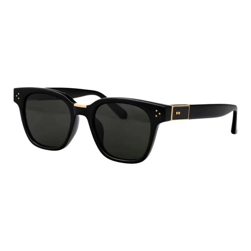 Linda Farrow Acetate Irregular Shape Sunglasses Women's Black-0