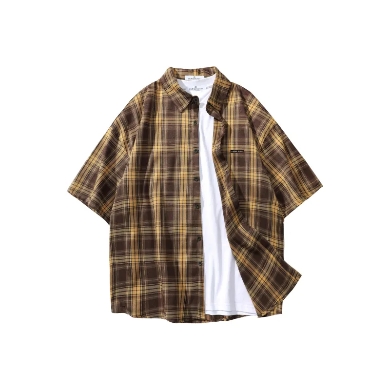 LIVINGTOWN Shirt Unisex Black Gray-5