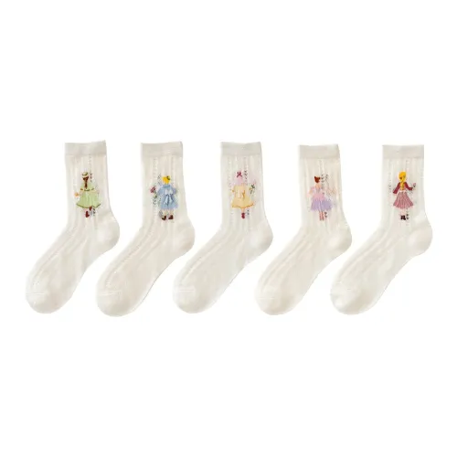 2323 Mid Calf Socks Women's 5 Pack