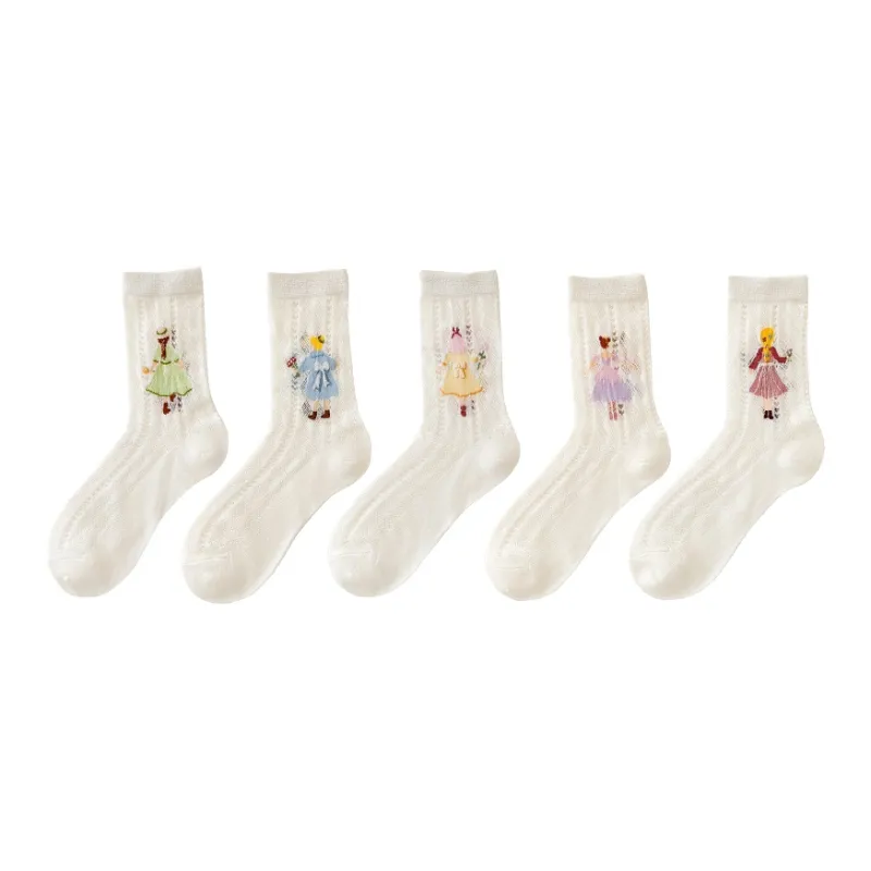 2323 Mid Calf Socks Women's 5 Pack-0