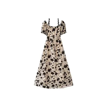 GUOZHEN Short Sleeved Dress Women's