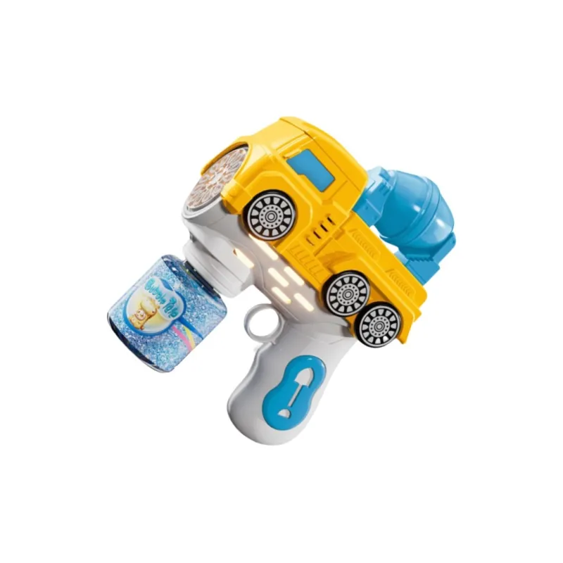 LEHUI TOYS Construction Vehicles Handheld Electric Sound And Light 12 Eyelets Excavators Bubble Machines-5