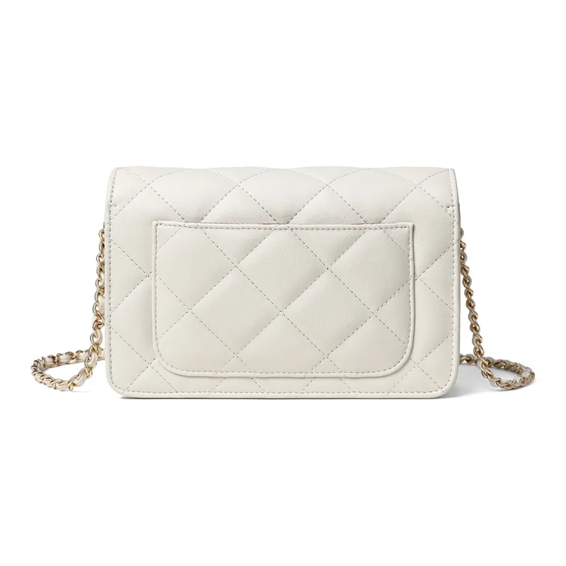 C°BANNER Cow Leather Chain Bag, Shoulder Bag, Crossbody Bag Regular Women's White-3
