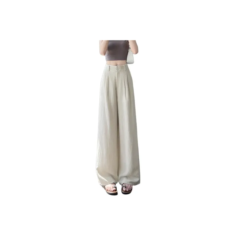 HTHK Casual Pants Women's White/Khaki/Navy Blue-18