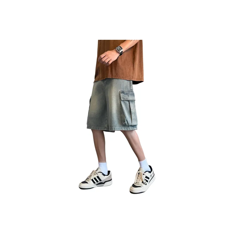 Menglaini Denim Shorts Unisex-0