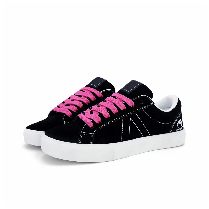 Circle Small Coverage Slip Resistant Cushioning Abrasion Resistant Low Top Skateboard Shoes Unisex Black Pink Green-7