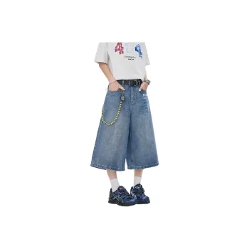 SOIE Denim Shorts Unisex Blue