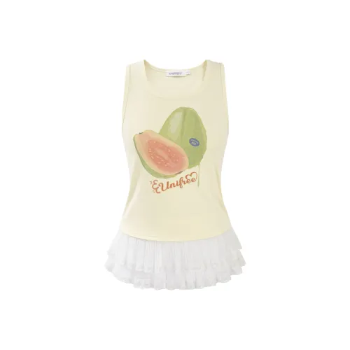 Unifree Tank Tops Women's Yellow Without Pads
