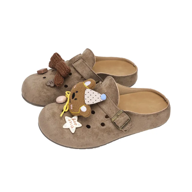 XMISTUO Quiet Abrasion Resistant Slip Resistant Closed Toe Slippers Women's-0