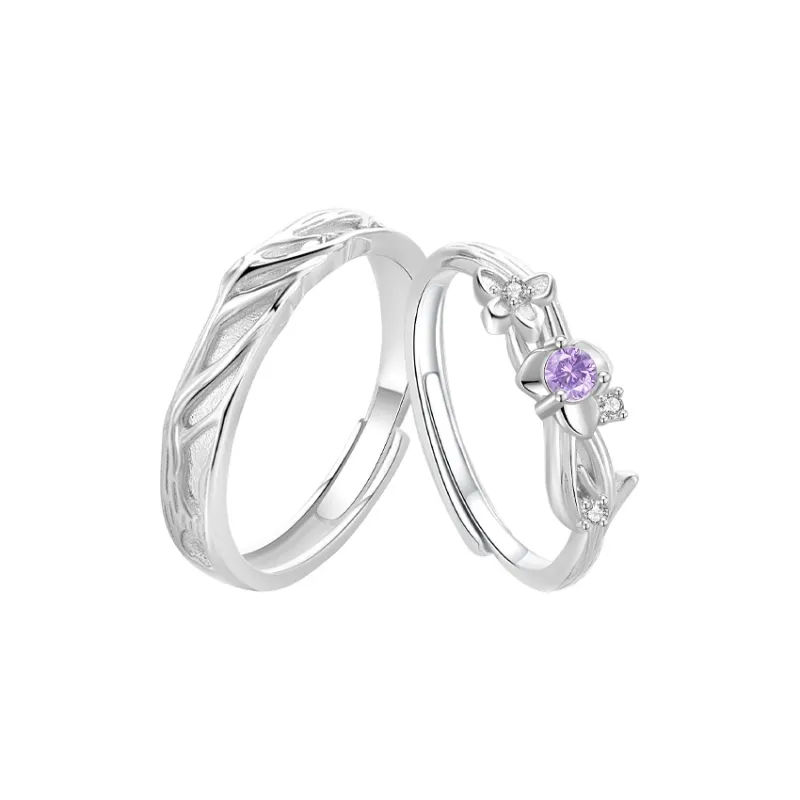 OWNCOOL S999 Fine Silver Ring Pair Unisex-0