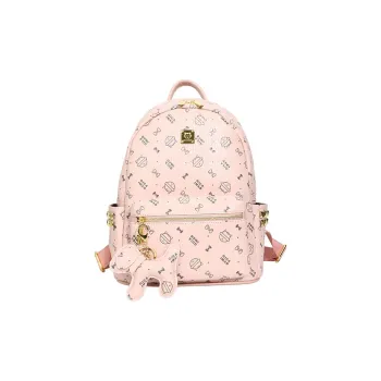 BAODIDAISHU PU Backpack Women's Pink/Beige/Yellow/Ecru/Brown