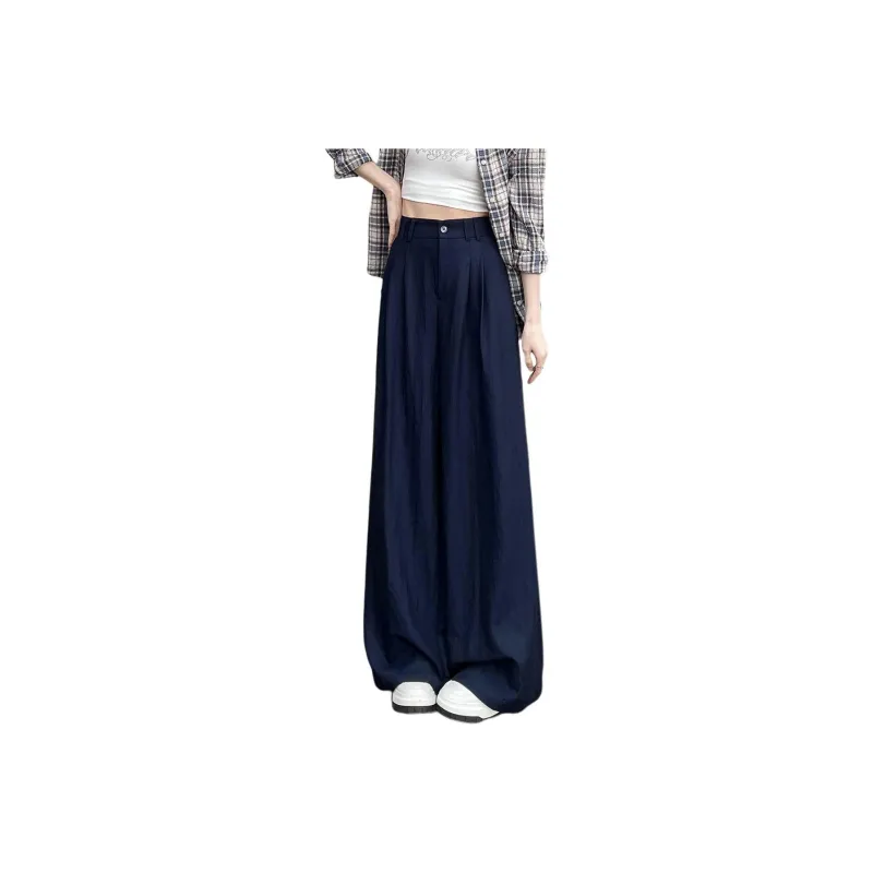Weixi Casual Pants Women's Navy Blue-0