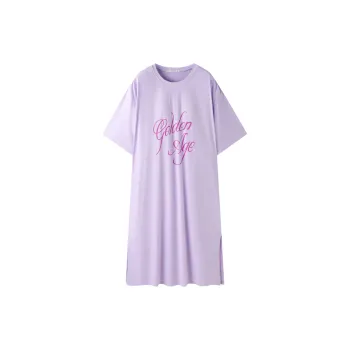 MEITENG Nightgown Women's Light Purple