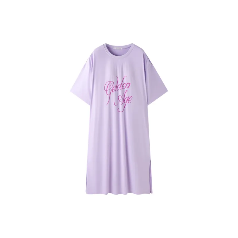 MEITENG Nightgown Women's Light Purple-0