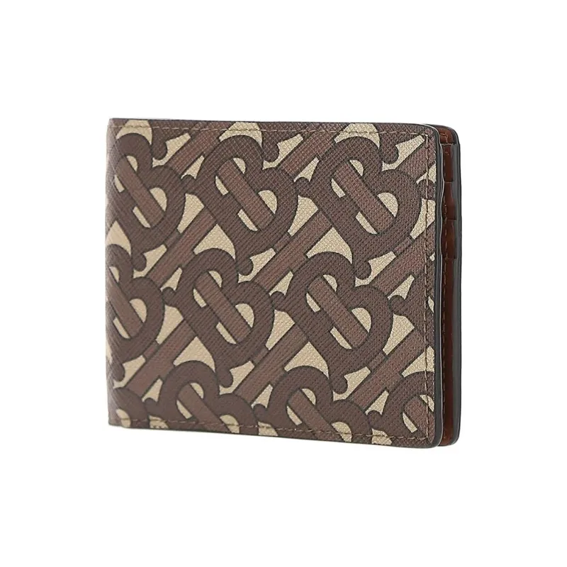 Burberry Polyurethane Wallet Men's Brown-1