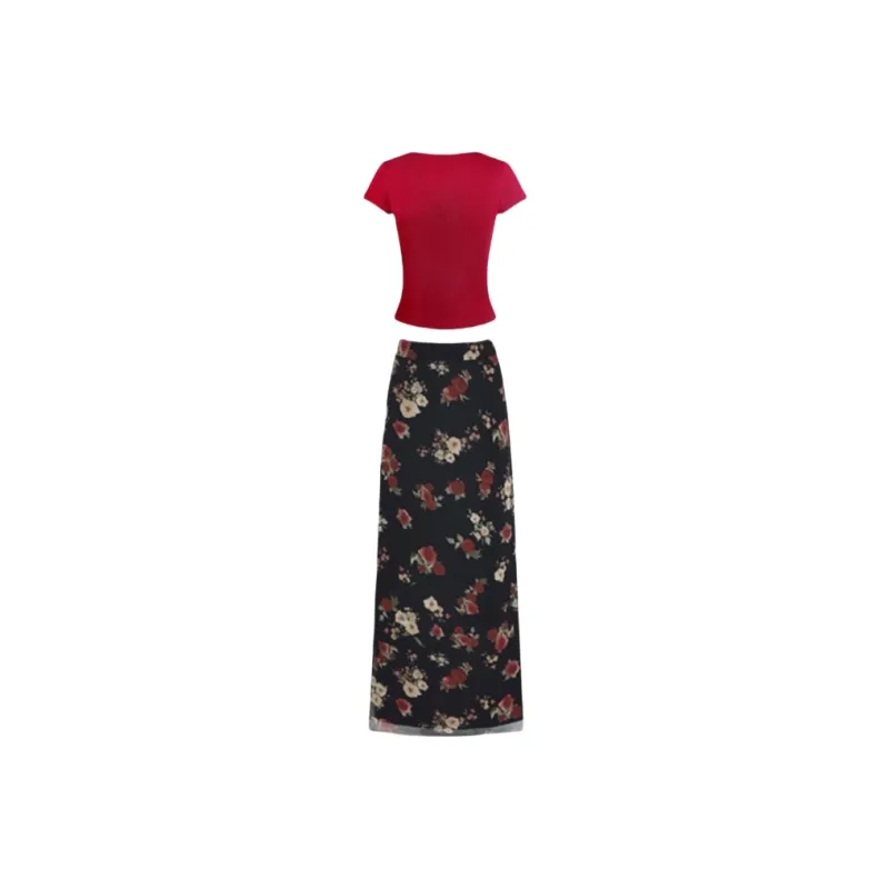 MA JOURNEE Two Piece Skirt Sets Women's-1