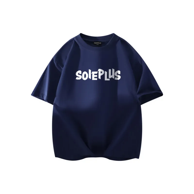 SOIE T-Shirts Unisex Navy Blue-1