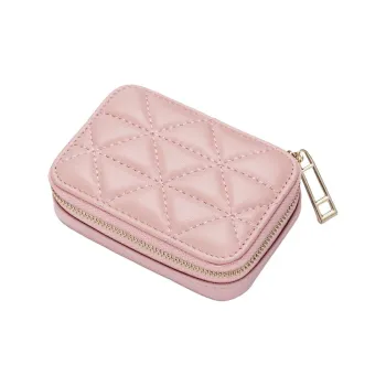QEEDNS Fashion Diamond Pattern Small Portable Mini Style Makeup Bags