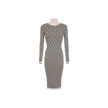 Elisabetta Franchi Long Sleeved Dress Women's Black