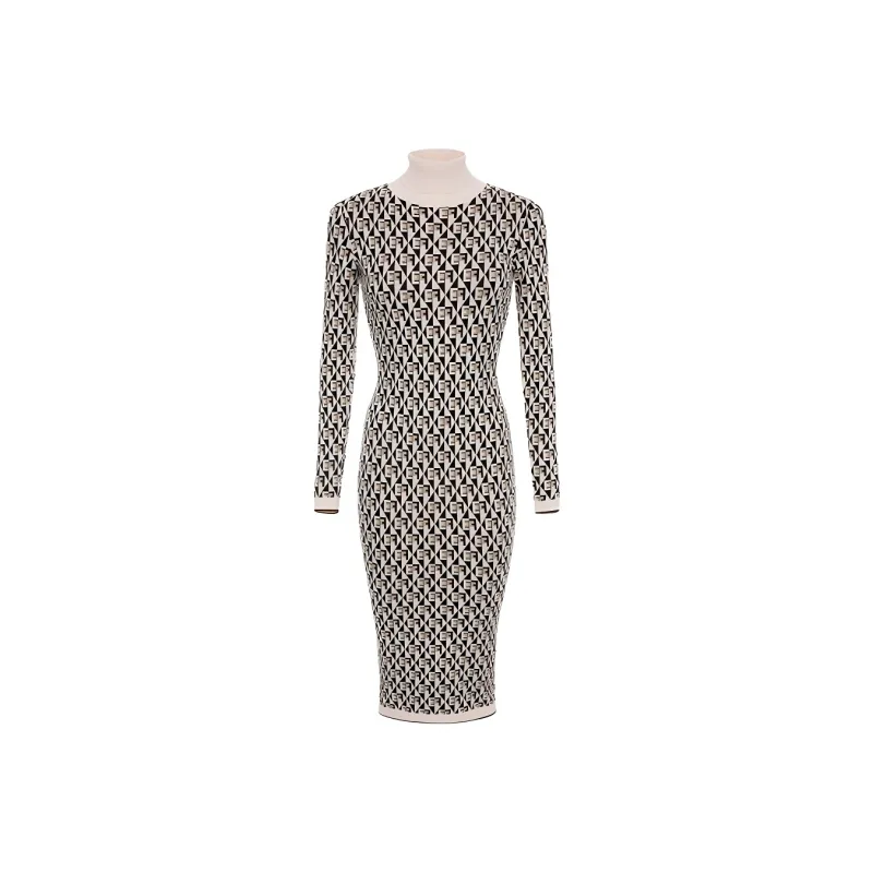 Elisabetta Franchi Long Sleeved Dress Women's Black-0