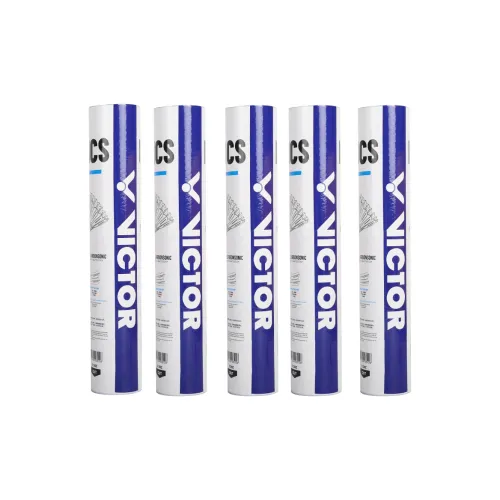 VICTOR Victory NCS New Carbon Sound Synthetic Shuttlecock 12 Pack Faux Fur Competition Training Shuttlecocks