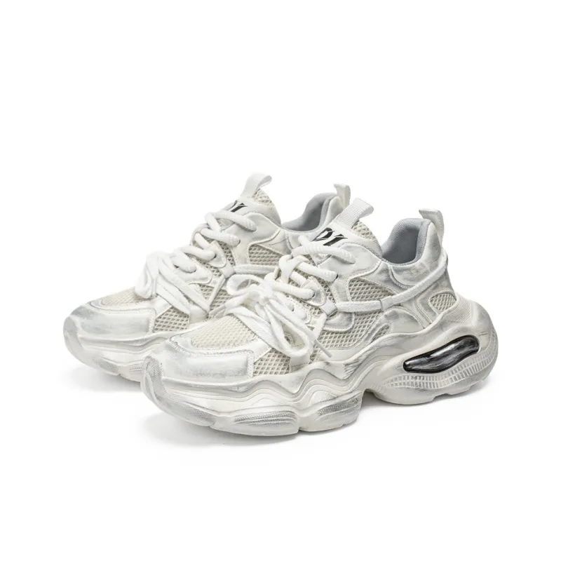 OUGLEMEN Slip Resistant, Abrasion Resistant, Coverage Height Increasing Low Top Chunky Sneakers Men's-3