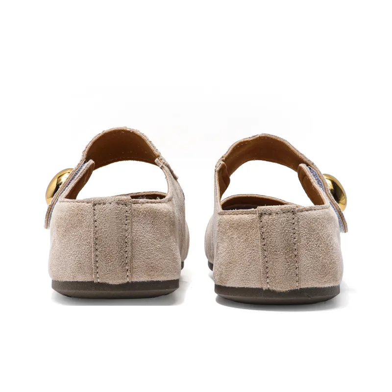 Be Good Rubber Sole Stitching Metal Slip Resistant Closed Toe Slippers Women's-3