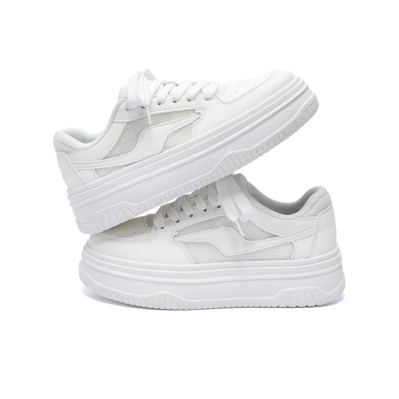 HUANQIU Lightweight Breathable Height Increasing Low Top Skateboard Shoes Women's-3