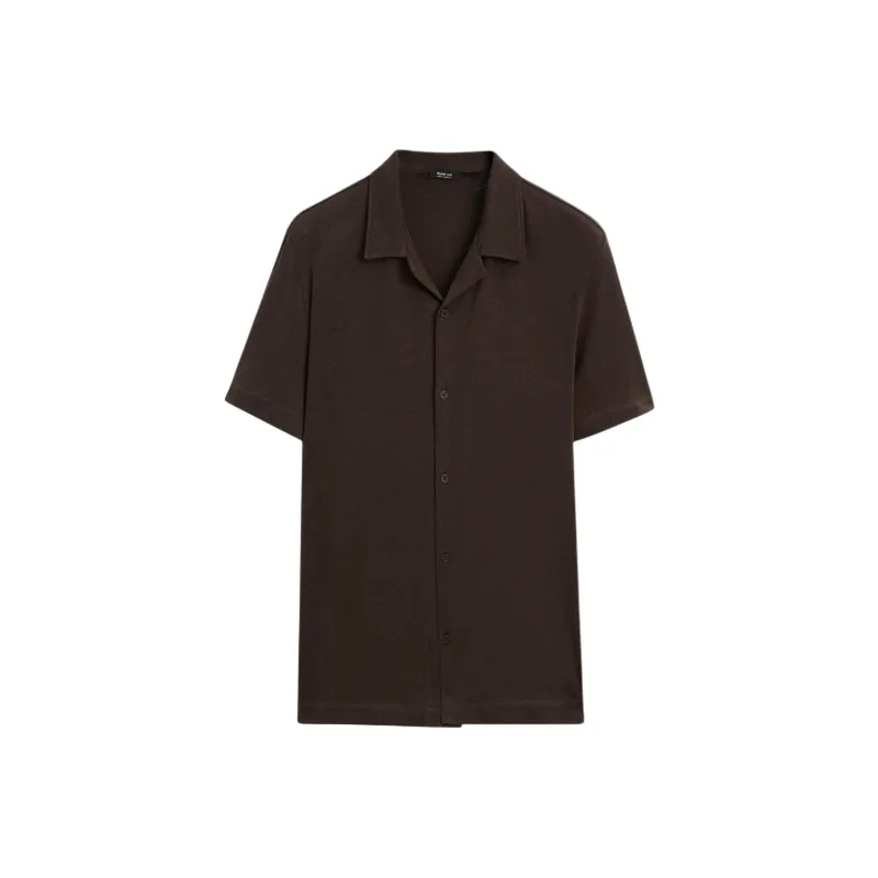 Massimo Dutti Shirts Men Brown-0